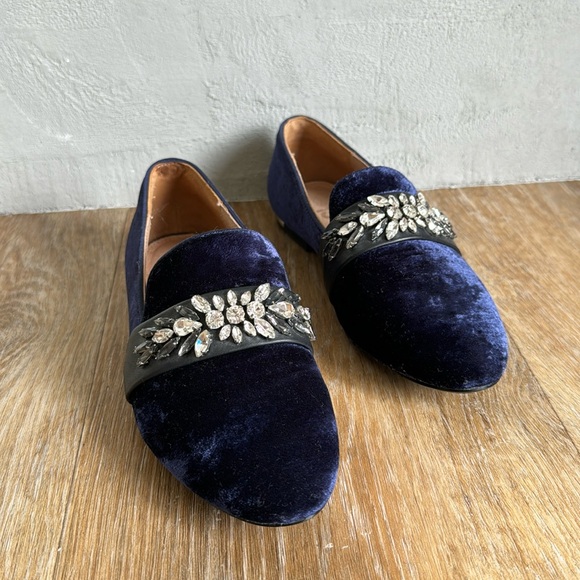Yosi Samra Velvet Flats - Picture 1 of 4